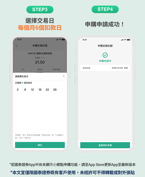 4步驟快速設定，輕鬆累積資產